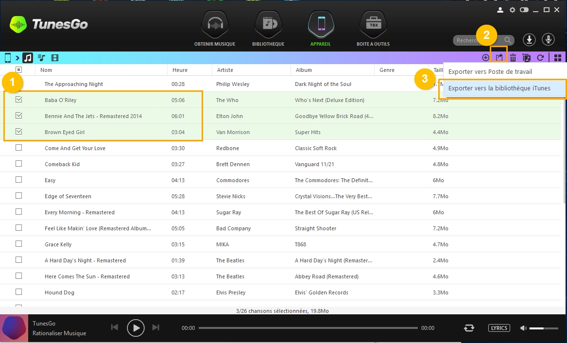 Transfer Music from Android to iTunes