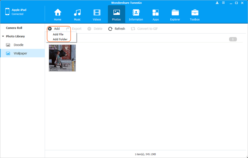 iPad File Manager - Add Files from PC to iPad