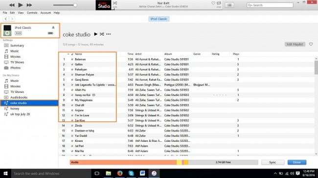 modifica elenco di riproduzione su ipod con itunes