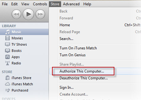 ri autorizzare itunes e computer