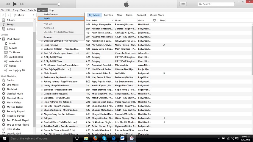 estrarre musica dall ipod al computer con itunes