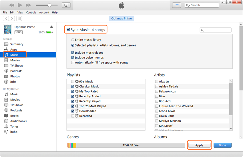 Verplaats muziek van iPad naar iPad - Sync muziek naar iPad