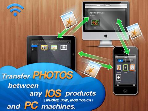 Foto's verplaats app voor iPad