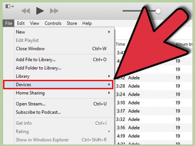 How to Transfer Songs from iTunes to iPod Using iTunes- connect device