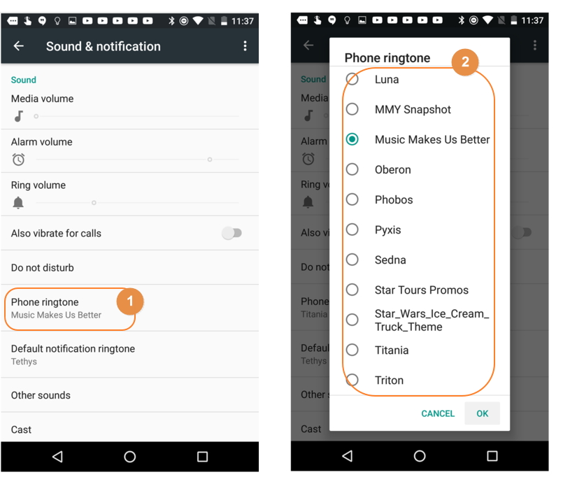 Créateur de Sonnerie pour Android - configurer une sonnerie sur Android