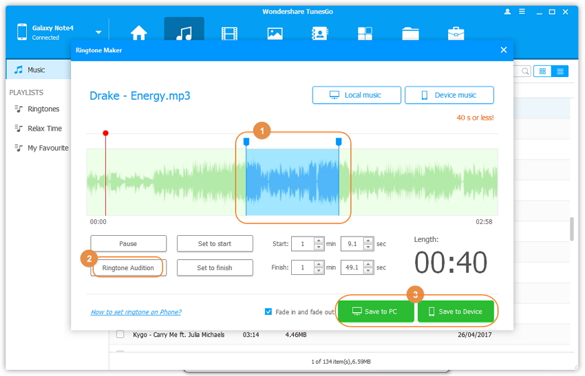 how to get free ringtones for Android -Select time frame