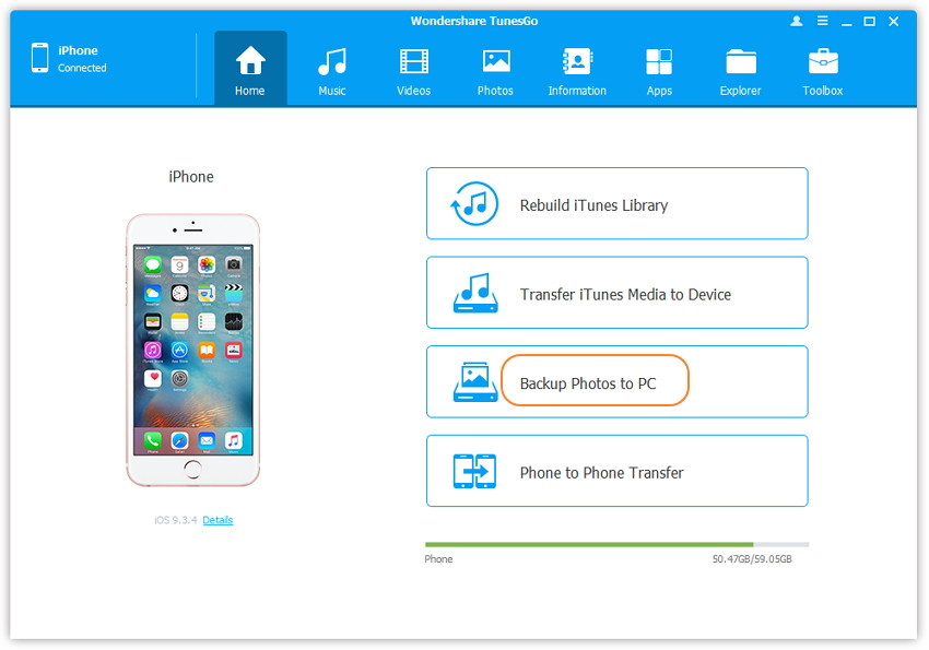 Transfer Photos from iPhone X to PC-1