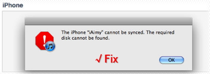 Fix iOS/iPod - Your iDevice can't be synced to iTunes