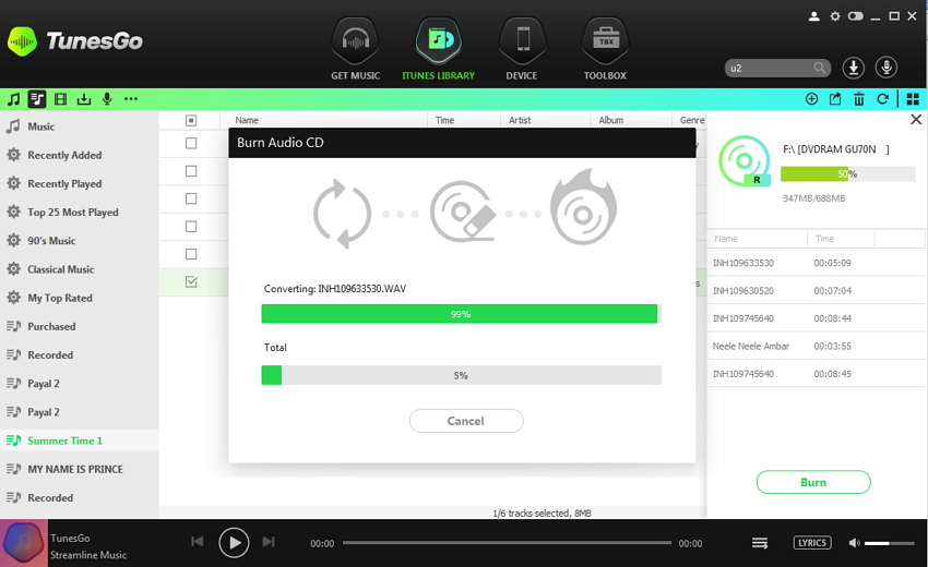 Burn iTunes Music to CD