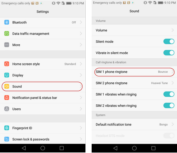 How to set ringtone on android