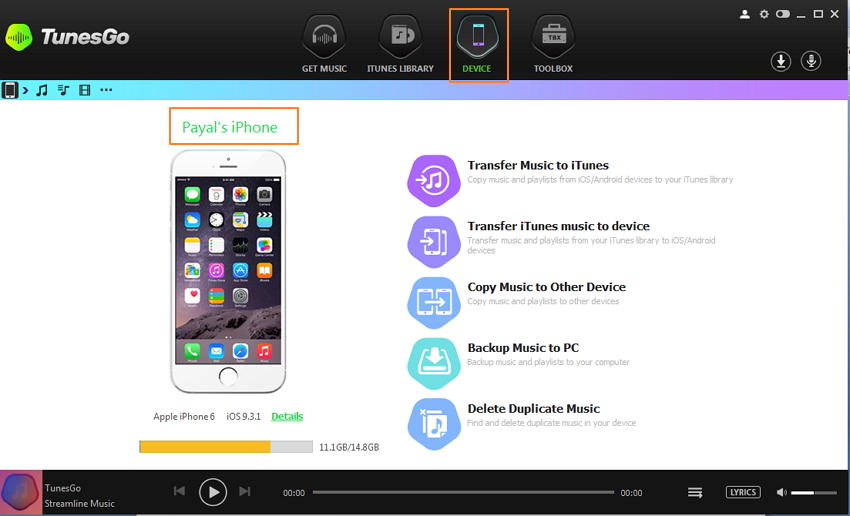 Transfer Music from iPhone/iPad/iPod to iTunes