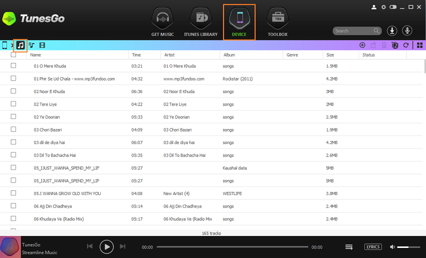 Transfer Muziek van Android Apparaat naar iTunes
