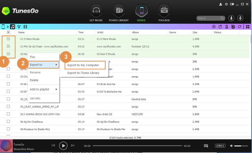 Transfer Muziek van Android Apparaat naar PC/Mac