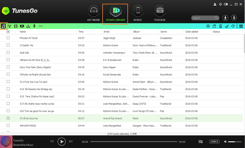 Transfer Music from iTunes to Android Device