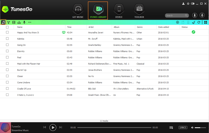 Transfer Muziek van PC/Mac naar iTunes Bibliotheek